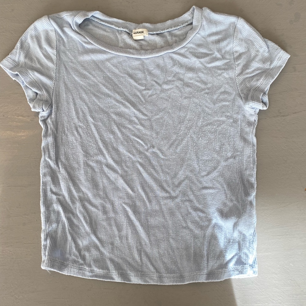 Blue baby tee